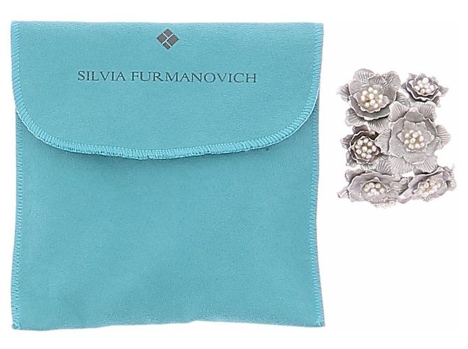 Autre Marque Bracciale manchette di perle Silvia Furmanovich Argento - vista 6