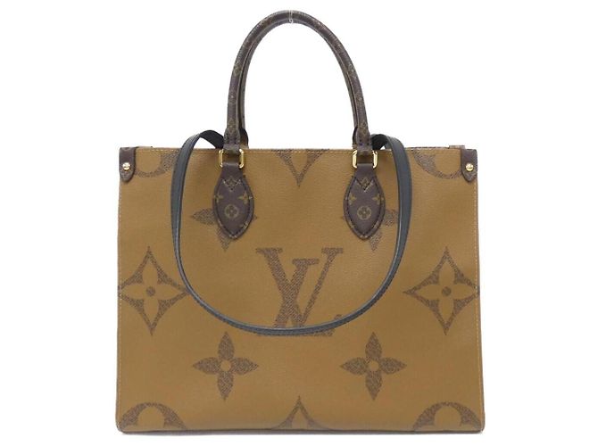 Borsa Louis Vuitton OnTheGo Monogram Giant Marrone - vista 2