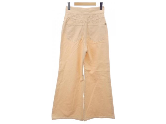 Timeless Jeans in denim Chanel Arancione - vista 2