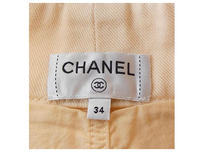 Timeless Jeans in denim Chanel Arancione - vista 5