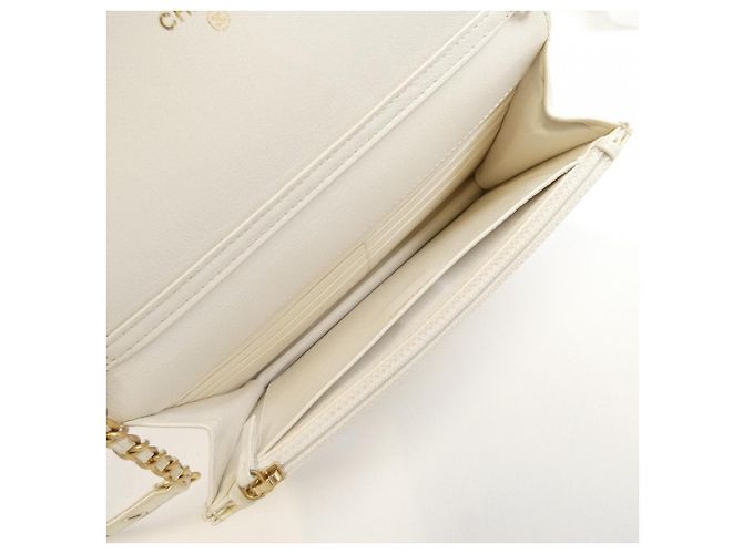 Timeless Cartera Chanel AP2548 de piel de cabra Plata Blanco Dorado - vista 10