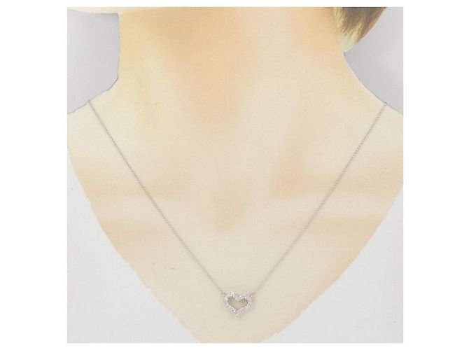 Autre Marque Collana con Diamanti Pt900/Pt850 Argento - vista 6