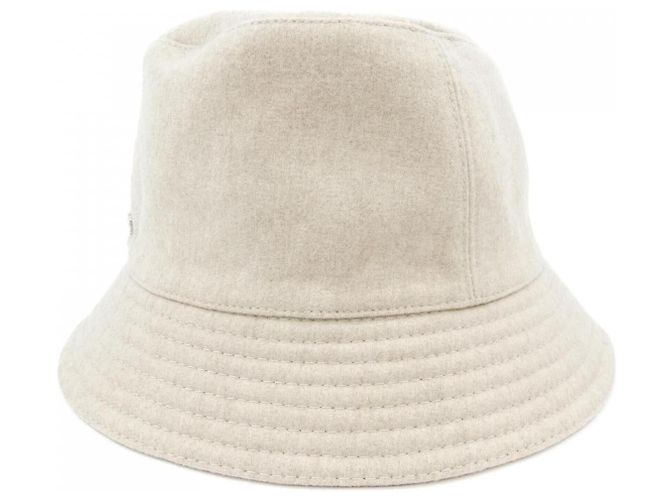 Cappello Hermès LA PARISIENNE H PASSANT Calvi 100% Cashmere Beige - vista 2