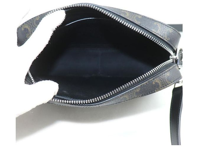 Céline Bolsa de Ombro Celine Triomphe Canvas Preto - vista 3