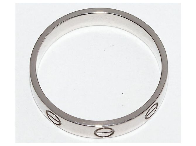 Anel Cartier Love Au750 Tamanho 55 Prata - vista 3