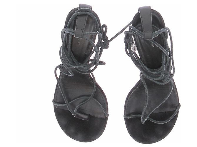Isabel Marant Sandali neri con lacci - vista 6