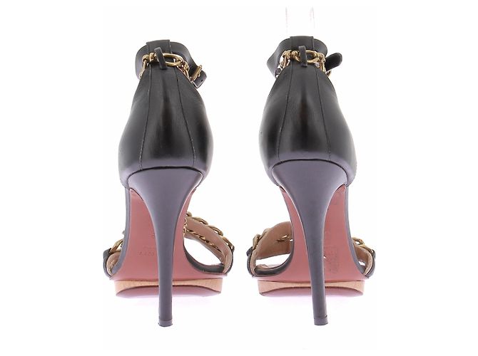 Lanvin Sandaletten aus Leder Schwarz Größe 39 - Ansicht 5