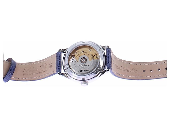 Autre Marque Automatikuhr mit blauem Eidechsenarmband - Ansicht 2