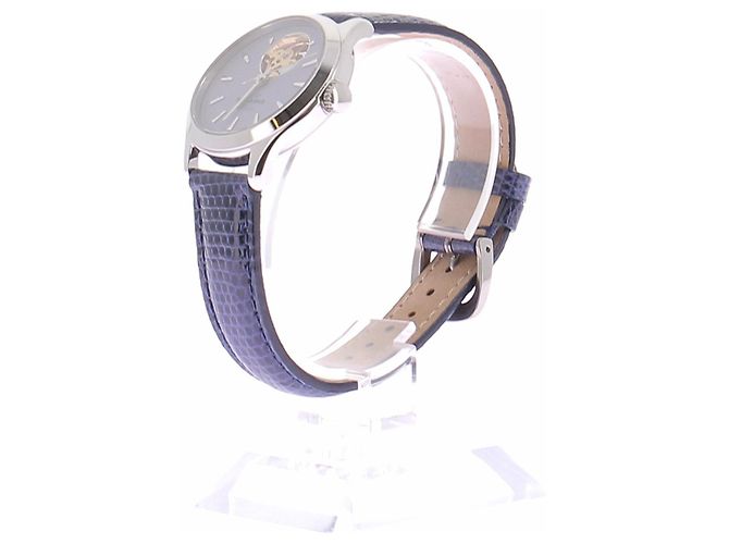 Autre Marque Automatikuhr mit blauem Eidechsenarmband - Ansicht 3