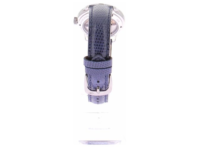 Autre Marque Automatikuhr mit blauem Eidechsenarmband - Ansicht 5