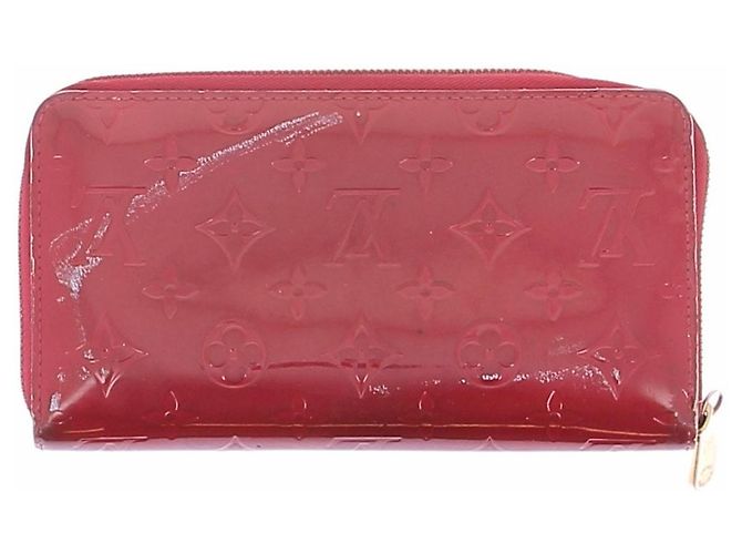 Louis Vuitton Glänzende rote Ledergeldbörsen - Ansicht 2