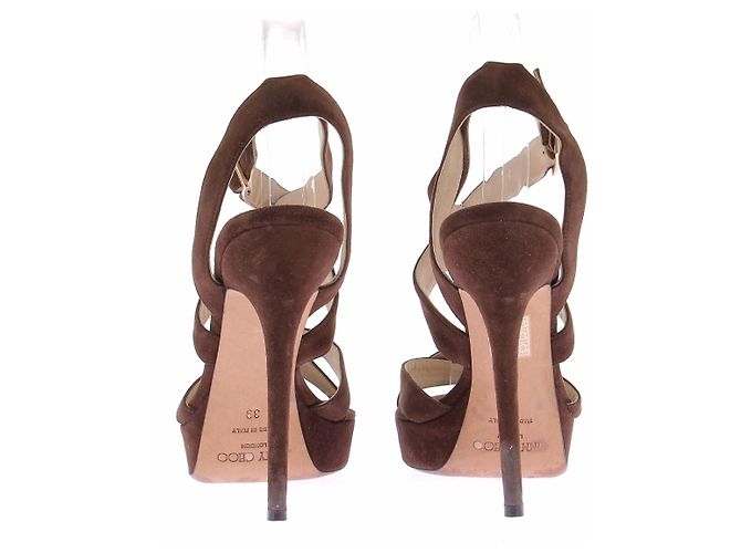 Jimmy Choo Sandali con tacco marroni Marrone - vista 5