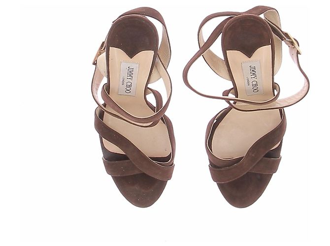 Jimmy Choo Sandali con tacco marroni Marrone - vista 6
