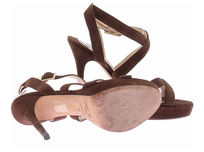 Jimmy Choo Sandali con tacco marroni Marrone - vista 7