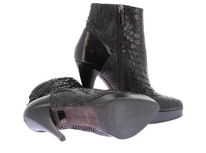 Barbara Bui Botines negros de pitón - vista 4