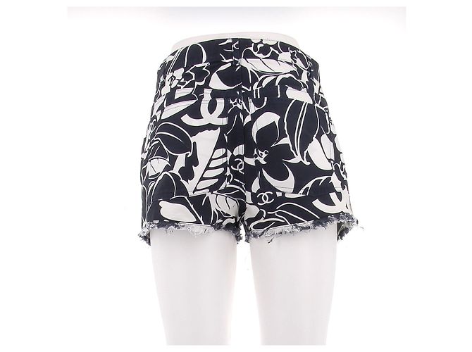 Chanel Short marino/blanco Azul marino - vista 2