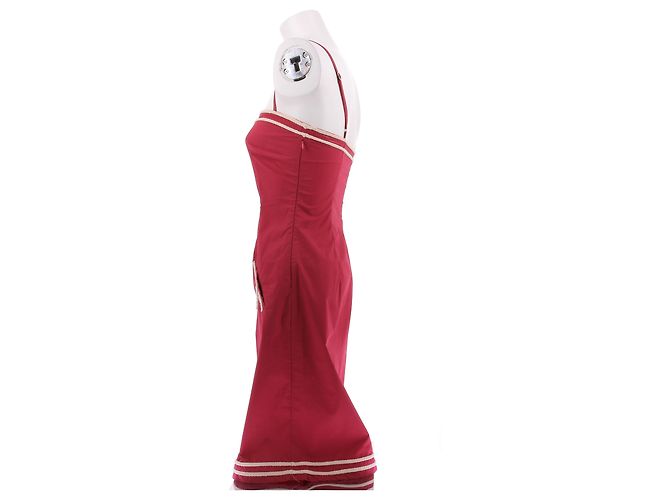 Vestido Moschino de algodón rojo Talla 36 Roja - vista 3