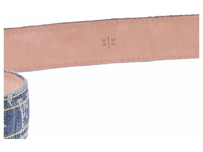 Louis Vuitton Denim Gürtel Blau 90 cm - Ansicht 4
