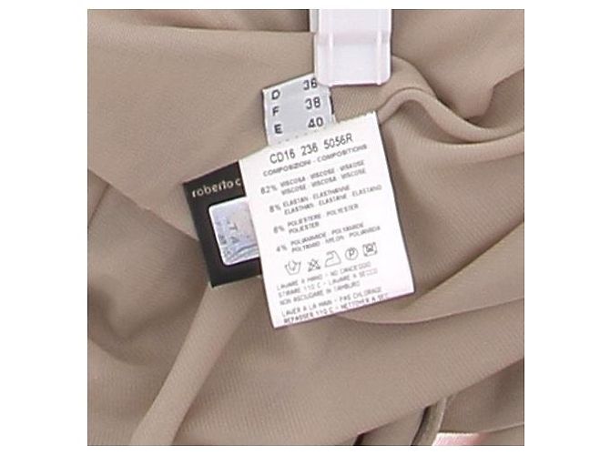 Falda floral Roberto Cavalli beige de viscosa - vista 5