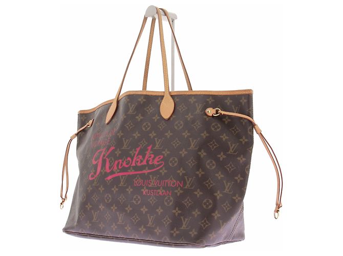 Louis Vuitton Neverfull aus beschichtetem Canvas Braun - Ansicht 4