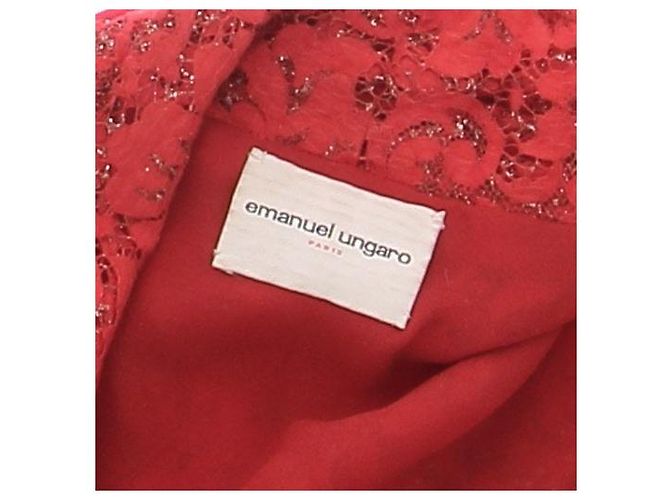 Top de algodón rojo Emanuel Ungaro Talla 40 Roja - vista 6