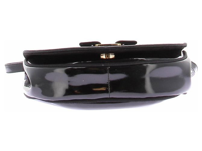 Salvatore Ferragamo Pochette in vernice nera Nero - vista 4