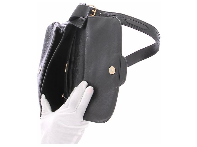 Gucci Borsa a tracolla nera in pelle Nero - vista 7