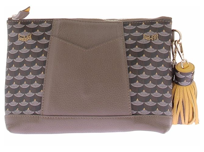 Fauré Le Page Necessaire "Carry On" taupe Marrone - vista 2