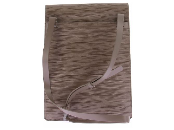 Borsa a mano Louis Vuitton in pelle trapuntata marrone - vista 2