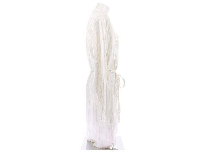 Vestido cruzado Loewe de algodón blanco talla 36 - vista 3