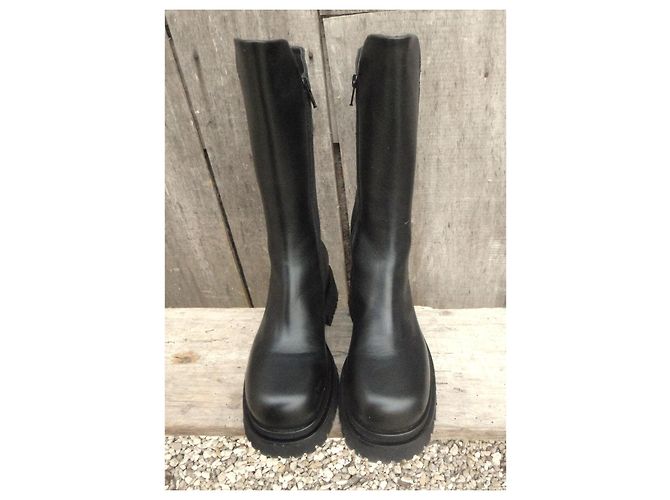 Autre Marque Botas de cuero Nude of Scandinavia Negro - vista 3