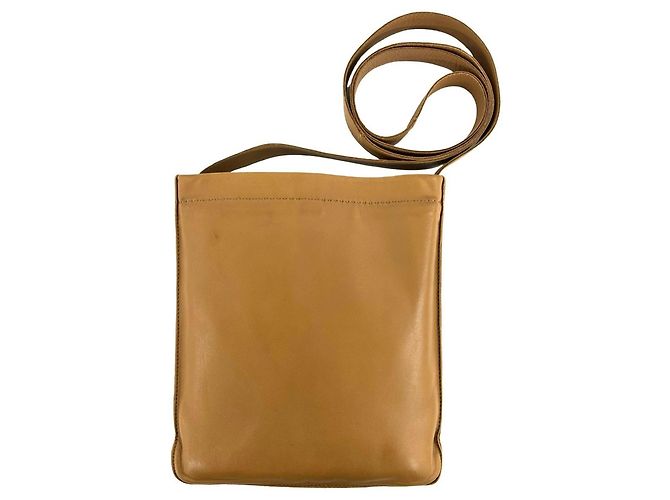 Hermès Borsa a tracolla Hermes Clou de Selle in pelle Agneau Milo Marrone - vista 3