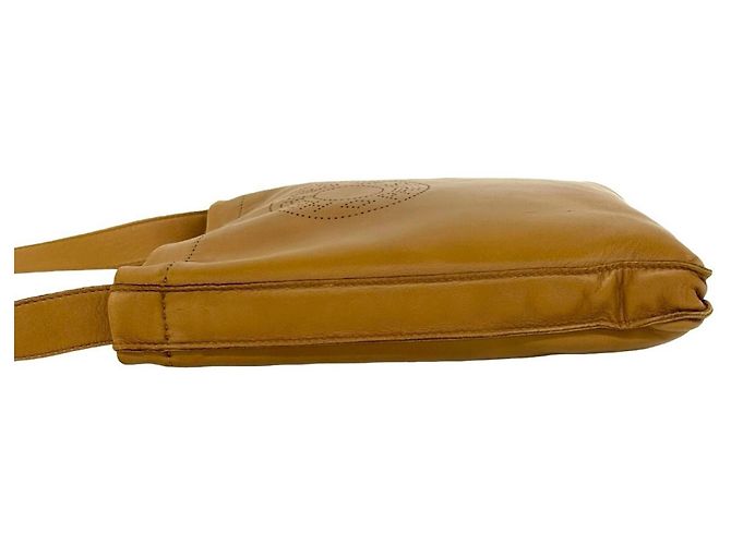 Hermès Borsa a tracolla Hermes Clou de Selle in pelle Agneau Milo Marrone - vista 5