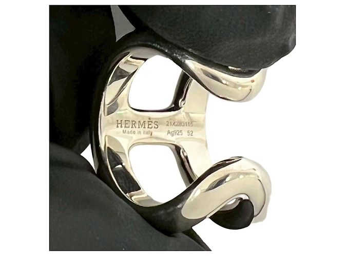 Ring Anillo Hermès Osmos GM Plata - vista 3