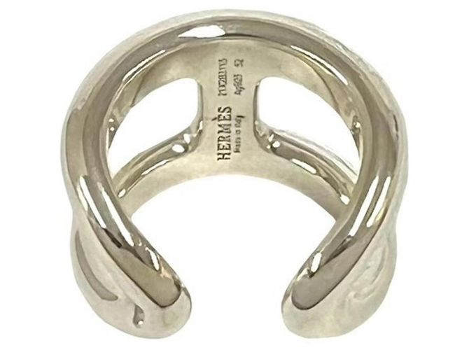 Ring Anillo Hermès Osmos GM Plata - vista 6