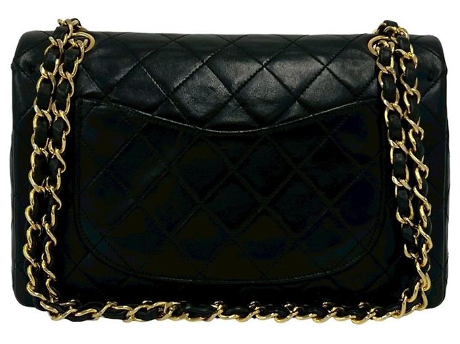 Borsa a Spalla Chanel Matelassé Coco Mark Double Flap Nero - vista 3