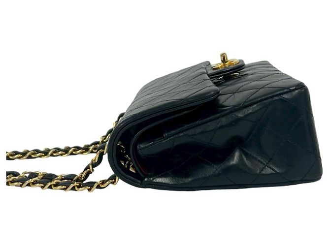 Borsa a Spalla Chanel Matelassé Coco Mark Double Flap Nero - vista 5