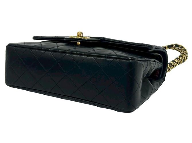 Borsa a Spalla Chanel Matelassé Coco Mark Double Flap Nero - vista 8