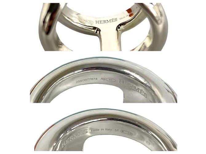 Hermès Hermes Osmo's GM Ring Silvery - view 3