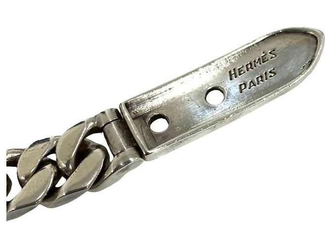 Hermès Bracciale Hermes Vintage Boucles Sellier PM Argento - vista 3