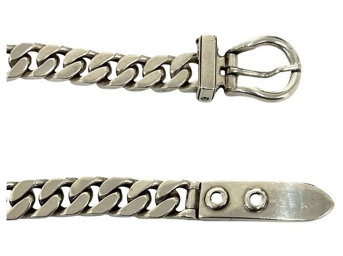 Hermès Bracciale Hermes Vintage Boucles Sellier PM Argento - vista 4