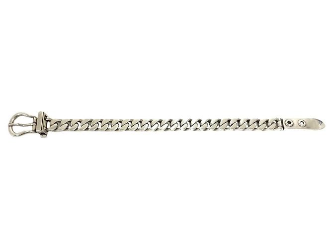 Hermès Bracciale Hermes Vintage Boucles Sellier PM Argento - vista 5