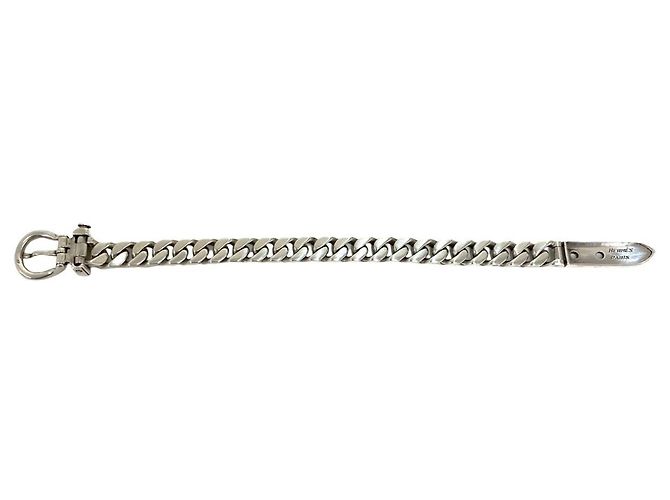 Hermès Bracciale Hermes Vintage Boucles Sellier PM Argento - vista 6
