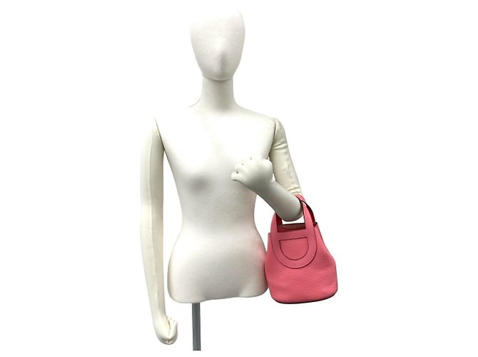 Hermès Borsa Tote Mini Hermes In the Loop 18 Rosa - vista 2