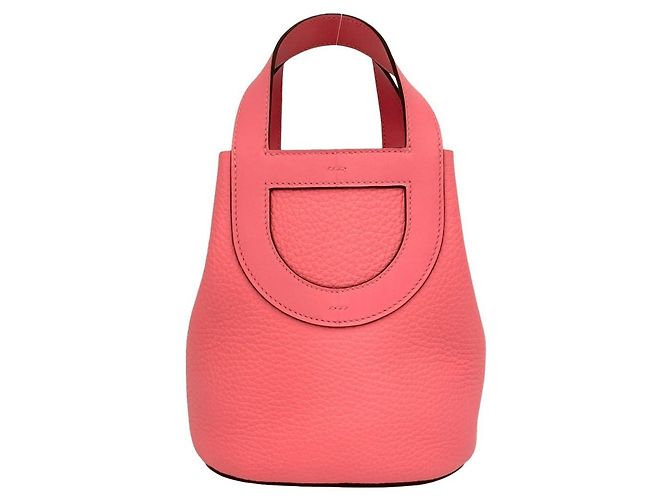 Hermès Borsa Tote Mini Hermes In the Loop 18 Rosa - vista 3