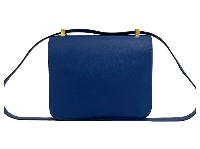 Hermès Hermes Constance 23 Evercolor Leather Schultertasche Blau - Ansicht 3