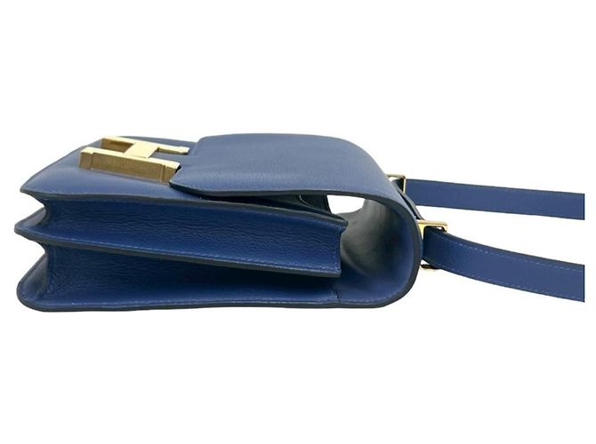 Hermès Hermes Constance 23 Evercolor Leather Schultertasche Blau - Ansicht 6