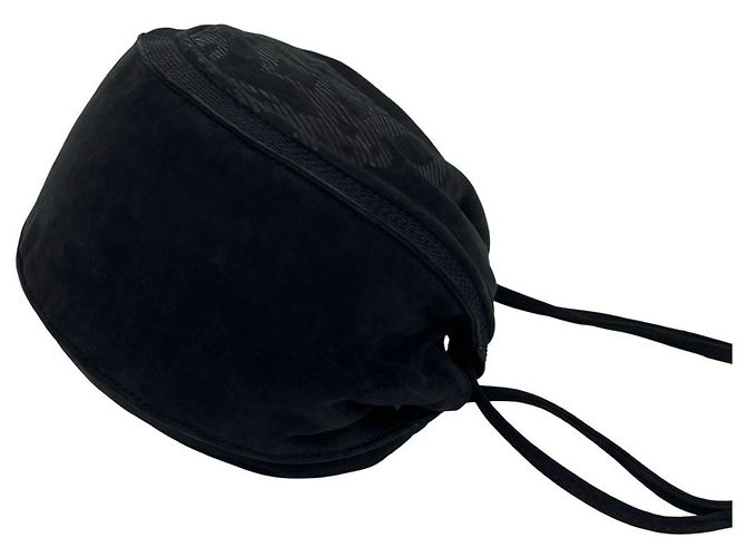 Loewe Vintage Anagram Logo Leder Schultertasche Schwarz - Ansicht 6