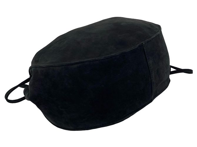 Loewe Vintage Anagram Logo Leder Schultertasche Schwarz - Ansicht 7