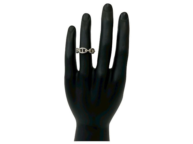Hermès HERMES Chaine d'Ancre Enchainée Ring aus Sterlingsilber - Ansicht 2